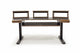 Argosy Radius Composer for 61 Keys, Splayed Top, 2) Steel Legs, Bullnose Edge - Walnut Trim Upgrade