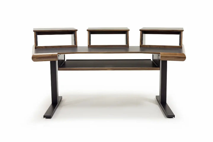 Argosy Radius Composer for 61 Keys, Splayed Top, 2) Steel Legs, Bullnose Edge - Walnut Trim Upgrade