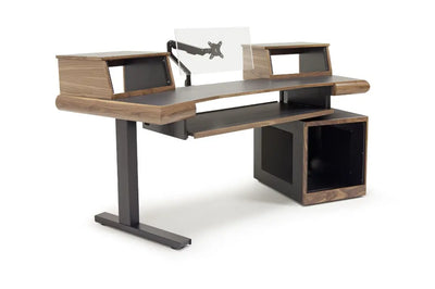 Argosy Radius Composer for 61 Keys, Splayed Top, 1) Straight 10sp Base Rack, 1) Steel Leg, Bullnose Edge - Standard Trim