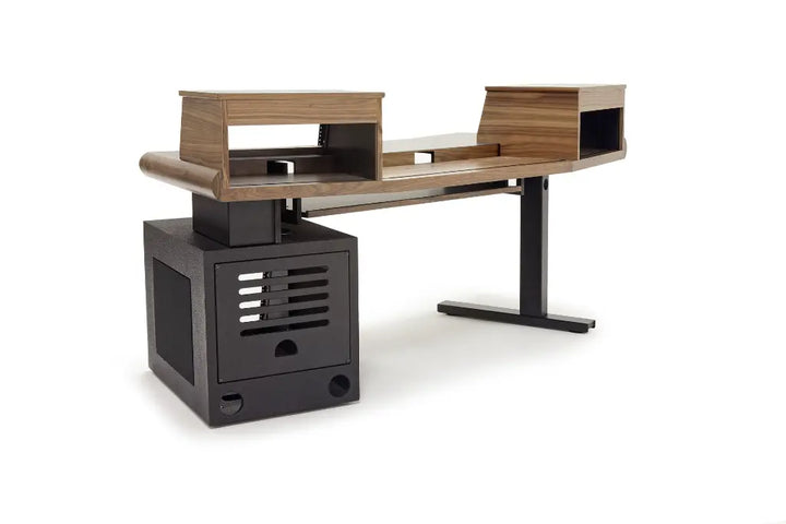 Argosy Radius Composer for 61 Keys, Splayed Top, 1) Straight 10sp Base Rack, 1) Steel Leg, Bullnose Edge - Standard Trim