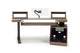 Argosy Radius Composer for 61 Keys, Splayed Top, 1) Slanted 10sp Base Rack, 1) Steel Leg, Bullnose Edge - Walnut Trim Upgrade
