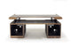 Argosy Radius Composer for 88 Keys, Straight Top, 2) Straight 10sp Base Racks, Bullnose Edge - Walnut Trim Upgrade