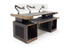 Argosy Radius Composer for 88 Keys, Straight Top, 2) Straight 10sp Base Racks, Bullnose Edge - Walnut Trim Upgrade