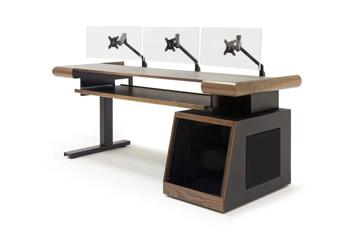 Argosy Radius Composer for 88 Keys, Straight Top, 1) Slanted 10sp Base Rack, 1) Steel Leg, Bullnose Edge - Standard Trim