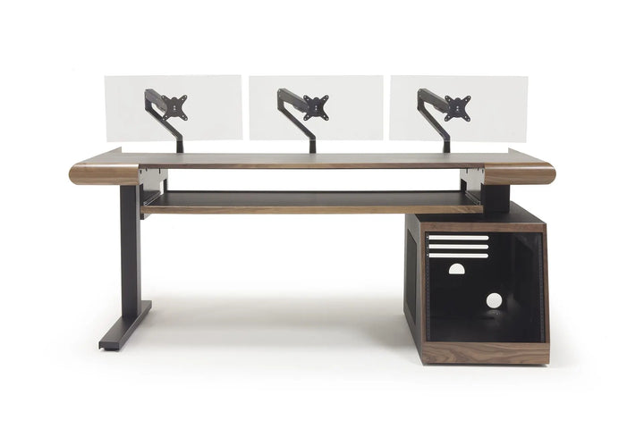 Argosy Radius Composer for 88 Keys, Straight Top, 1) Slanted 10sp Base Rack, 1) Steel Leg, Bullnose Edge - Standard Trim