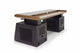 Argosy Radius Composer for 88 Keys, Straight Top, 2) Slanted 10sp Base Racks, Bullnose Edge - Walnut Trim Upgrade