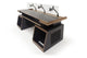 Argosy Radius Composer for 88 Keys, Straight Top, 2) Slanted 10sp Base Racks, Bullnose Edge - Walnut Trim Upgrade