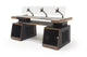 Argosy Radius Composer for 88 Keys, Straight Top, 2) Slanted 10sp Base Racks, Bullnose Edge - Walnut Trim Upgrade