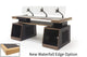 Argosy Radius Composer for 88 Keys, Straight Top, 2) Slanted 10sp Base Racks, Waterfall Edge - Walnut Trim Upgrade