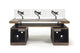 Argosy Radius Composer for 88 Keys, Straight Top, 2) Slanted 10sp Base Racks, Bullnose Edge - Walnut Trim Upgrade