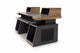 Argosy Radius Composer for 88 Keys, Straight Top, 2) Slanted 10sp Base Racks, Bullnose Edge - Walnut Trim Upgrade