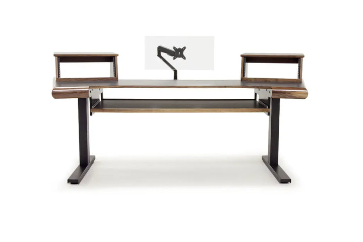 Argosy Radius Composer for 88 Keys, Splayed Top, 2) Steel Legs, Bullnose Edge - Walnut Trim Upgrade