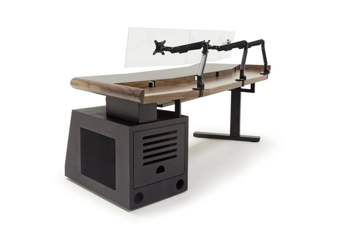 Argosy Radius Composer for 88 Keys, Splayed Top, 1) Straight 10sp Base Rack, 1) Steel Leg, Bullnose Edge - Standard Trim