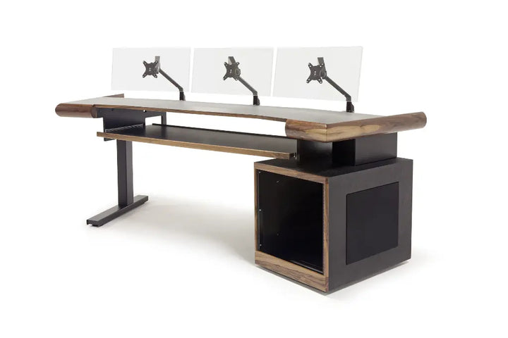 Argosy Radius Composer for 88 Keys, Splayed Top, 1) Straight 10sp Base Rack, 1) Steel Leg, Bullnose Edge - Standard Trim