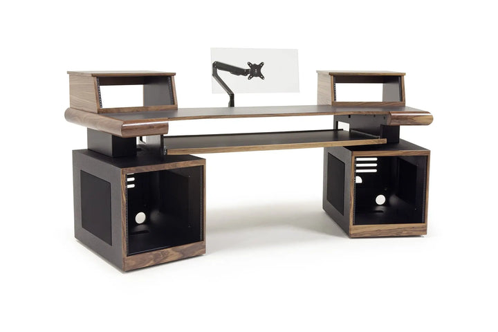 Argosy Radius Composer for 88 Keys, Splayed Top, 2) Straight 10sp Base Racks, Bullnose Edge - Walnut Trim Upgrade