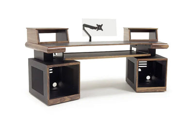 Argosy Radius Composer for 88 Keys, Splayed Top, 2) Straight 10sp Base Racks, Bullnose Edge - Walnut Trim Upgrade