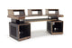 Argosy Radius Composer for 88 Keys, Splayed Top, 2) Straight 10sp Base Racks, Bullnose Edge - Walnut Trim Upgrade