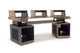 Argosy Radius Composer for 88 Keys, Splayed Top, 2) Straight 10sp Base Racks, Bullnose Edge - Walnut Trim Upgrade