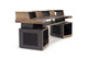 Argosy Radius Composer for 88 Keys, Splayed Top, 2) Straight 10sp Base Racks, Bullnose Edge - Standard Trim