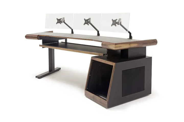 Argosy Radius Composer for 88 Keys, Splayed Top, 1) Slanted 10sp Base Rack, 1) Steel Leg, Bullnose Edge - Standard Trim