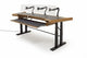 Argosy Radius Composer for 88 Keys, Splayed Top, Height Adjustable Steel Legs, Bullnose Edge - Walnut Trim Upgrade