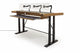 Argosy Radius Composer for 88 Keys, Splayed Top, Height Adjustable Steel Legs, Bullnose Edge - Walnut Trim Upgrade