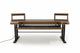 Argosy Radius Composer for 88 Keys, Splayed Top, Height Adjustable Steel Legs, Bullnose Edge - Walnut Trim Upgrade
