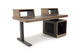 Argosy Radius Signature w/67" Straight Top, 1) Straight 10sp Base Rack, 1) Steel Leg, Bullnose Edge - Walnut Trim Upgrade