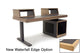 Argosy Radius Signature w/67" Straight Top, 1) Straight 10sp Base Rack, 1) Steel Leg, Waterfall Edge - Standard Trim