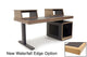 Argosy Radius Signature w/67" Straight Top, 1) Straight 10sp Base Rack, 1) Steel Leg, Waterfall Edge - Walnut Trim Upgrade