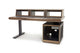 Argosy Radius Signature w/67" Straight Top, 1) Straight 10sp Base Rack, 1) Steel Leg, Bullnose Edge - Walnut Trim Upgrade