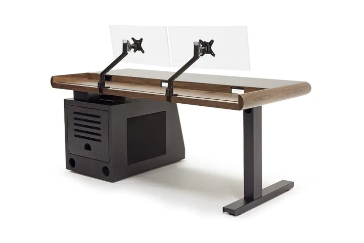 Argosy Radius Signature w/67" Straight Top, 1) Slanted 10sp Base Rack, 1) Steel Leg, Bullnose Edge - Standard Trim
