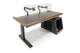 Argosy Radius Signature w/67" Straight Top, 1) Slanted 10sp Base Rack, 1) Steel Leg, Bullnose Edge - Walnut Trim Upgrade