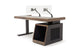 Argosy Radius Signature w/67" Straight Top, 1) Slanted 10sp Base Rack, 1) Steel Leg, Bullnose Edge - Walnut Trim Upgrade