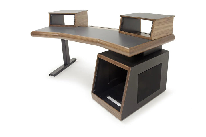 Argosy Radius Signature w/67" Splayed Top, 1) Slanted 10sp Base Rack, 1) Steel Leg, Bullnose Edge - Standard Trim