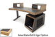 Argosy Radius Signature w/67" Splayed Top, 1) Slanted 10sp Base Rack, 1) Steel Leg, Waterfall Edge - Standard Trim