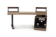 Argosy Radius Signature w/67" Splayed Top, 1) Slanted 10sp Base Rack, 1) Steel Leg, Bullnose Edge - Walnut Trim Upgrade
