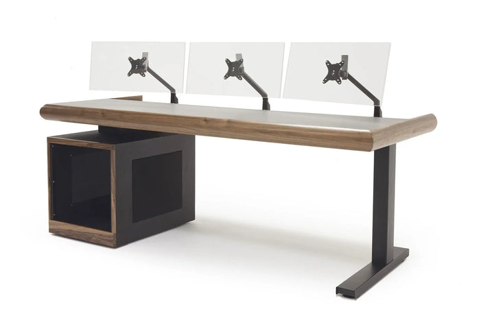 Argosy Radius Signature w/78" Straight Top, 1) Straight 10sp Base Rack, 1) Steel Leg, Bullnose Edge - Walnut Trim Upgrade