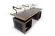 Argosy Radius Signature w/78" Straight Top, 2) Straight 10sp Base Racks, Bullnose Edge - Walnut Trim Upgrade