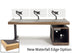 Argosy Radius Signature w/78" Straight Top, 1) Slanted 10sp Base Rack, 1) Steel Leg, Waterfall Edge - Walnut Trim Upgrade