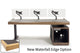 Argosy Radius Signature w/78" Straight Top, 1) Slanted 10sp Base Rack, 1) Steel Leg, Waterfall Edge - Standard Trim
