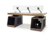 Argosy Radius Signature w/78" Straight Top, 2) Slanted 10sp Base Racks, Bullnose Edge - Walnut Trim Upgrade