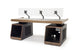 Argosy Radius Signature w/78" Straight Top, 2) Slanted 10sp Base Racks, Bullnose Edge - Walnut Trim Upgrade