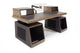 Argosy Radius Signature w/78" Straight Top, 2) Slanted 10sp Base Racks, Bullnose Edge - Walnut Trim Upgrade