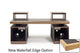 Argosy Radius Signature w/78" Straight Top, 2) Slanted 10sp Base Racks, Waterfall Edge - Standard Trim