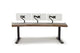 Argosy Radius Signature w/78" Splayed Top, 2) Steel Legs, Bullnose Edge - Standard Trim