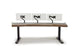 Argosy Radius Signature w/78" Splayed Top, 2) Steel Legs, Bullnose Edge - Standard Trim