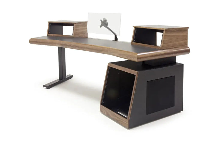 Argosy Radius Signature w/78" Splayed Top, 1) Slanted 10sp Base Rack, 1) Steel Leg, Bullnose Edge - Standard Trim