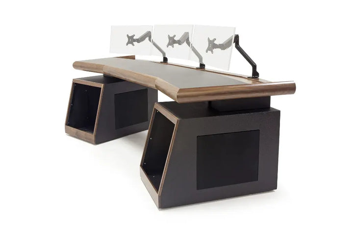 Argosy Radius Signature w/78" Splayed Top, 2) Slant 10sp Base Racks, Bullnose Edge - Walnut Trim Upgrade