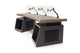 Argosy Radius Signature w/78" Splayed Top, 2) Slant 10sp Base Racks, Bullnose Edge - Walnut Trim Upgrade